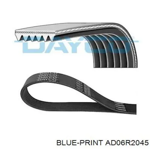 Клиновый ремень Blue Print AD06R2045 цена, от 13.17 USD