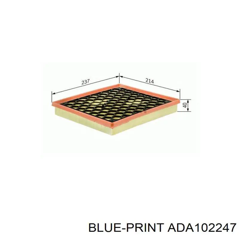 Воздушный фильтр ADA102247 Blue Print