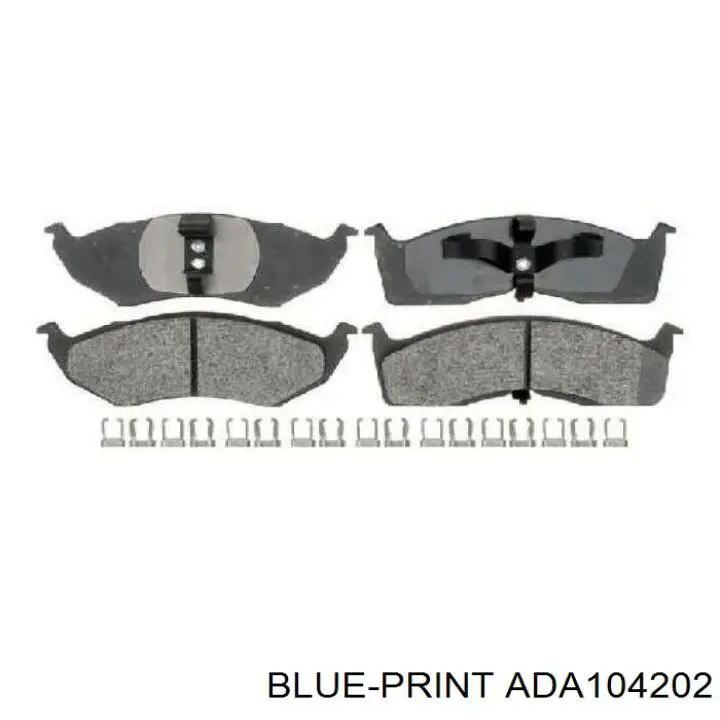 Купить ADA104202 Blue Print Колодки тормозные