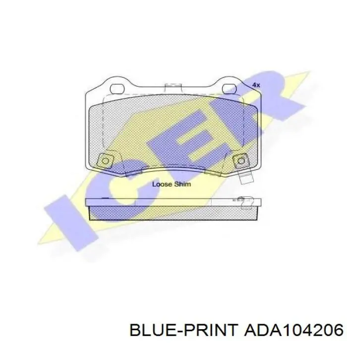 Колодки дисковые  Denckermann B111410 цена, от 35.12 USD