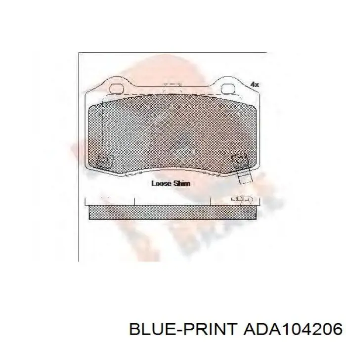 Купить B111410 Denckermann Колодки тормозные задние, дисковые