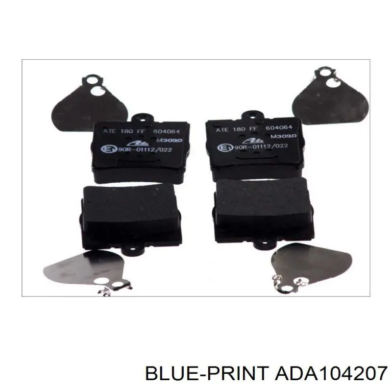 Колодки дисковые  Blue Print ADA104207 цена, от 19.31 USD