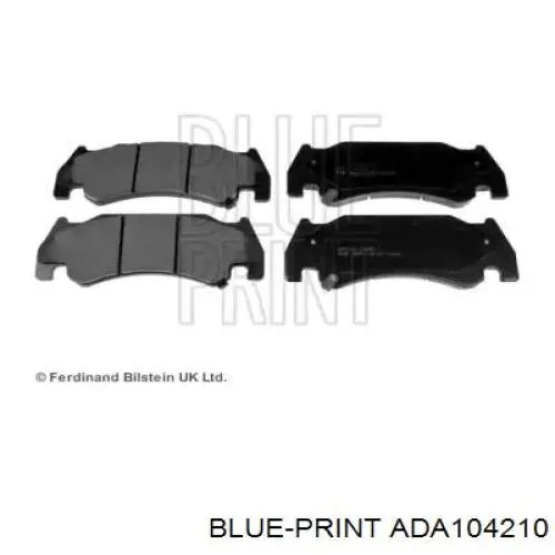 Передние тормозные колодки ADA104210 Blue Print