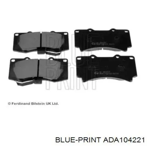 Тормозные колодки Blue Print ADA104221