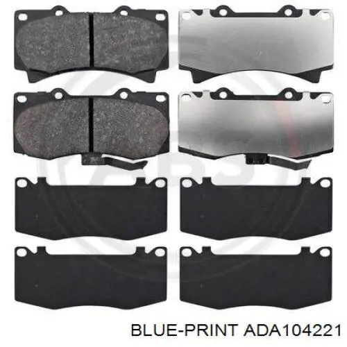 Колодки Blue Print ADA104221 цена, от 28.75 USD
