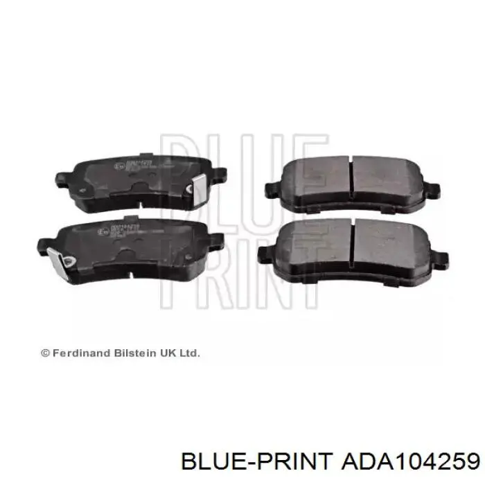 Задние тормозные колодки K68044761AC Fiat/Alfa/Lancia