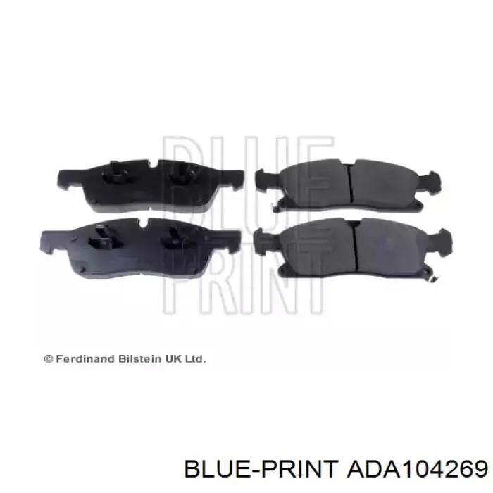 Передние тормозные колодки ADA104269 Blue Print