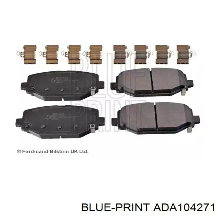 ADA104271 Blue Print Колодки тормозные дисковые комплект