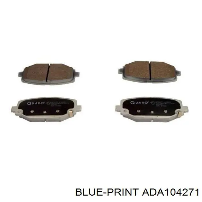 Купить ADA104271 Blue Print Колодки тормозные задние, дисковые