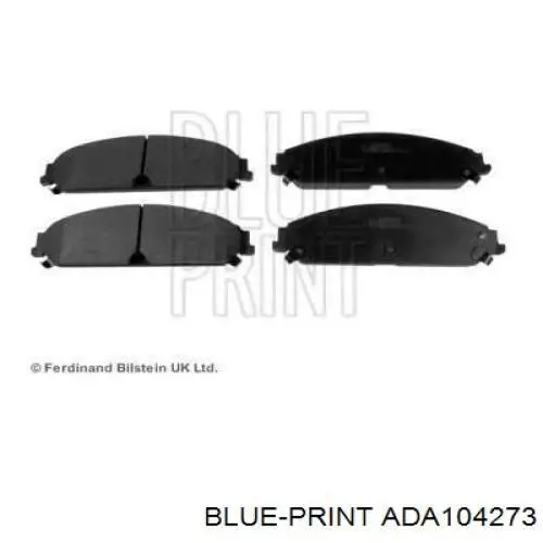 ADA104273 Blue Print передние тормозные колодки