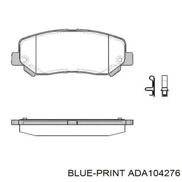 Купить ADA104276 Blue Print Колодки тормозные