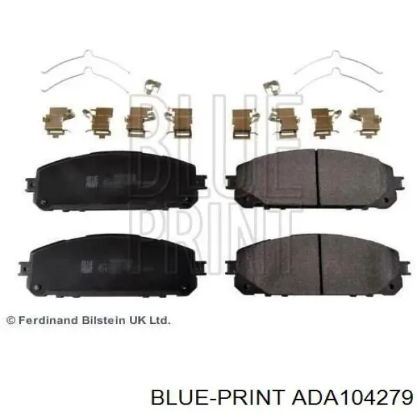 Колодки Blue Print ADA104279 цена, от 43.38 USD