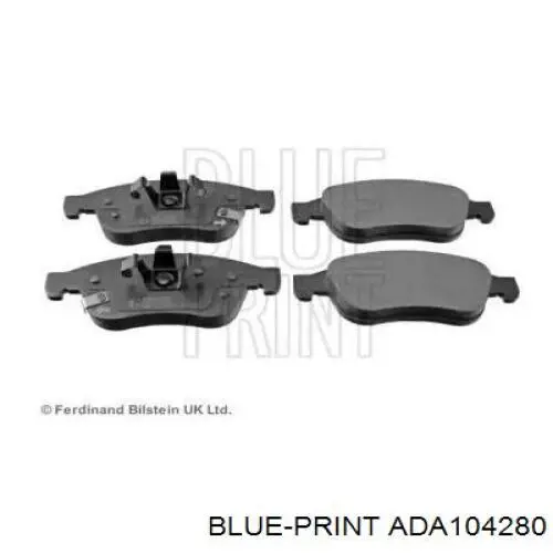 ADA104280 Blue Print sapatas do freio dianteiras de disco