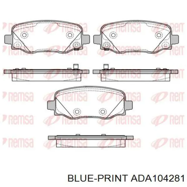 K2AMV4101AB Fiat/Alfa/Lancia Колодки тормозные дисковые комплект