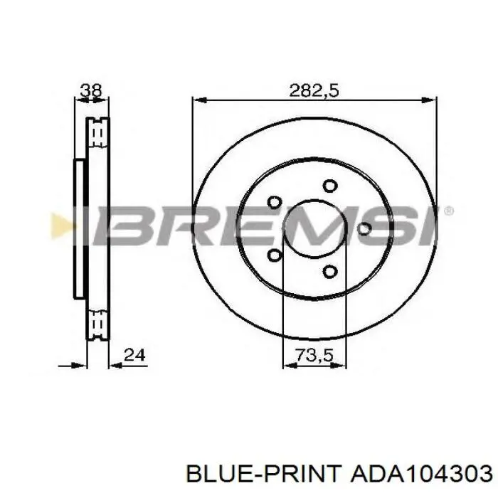 Купить 61743AP Aplus Ротор тормозной