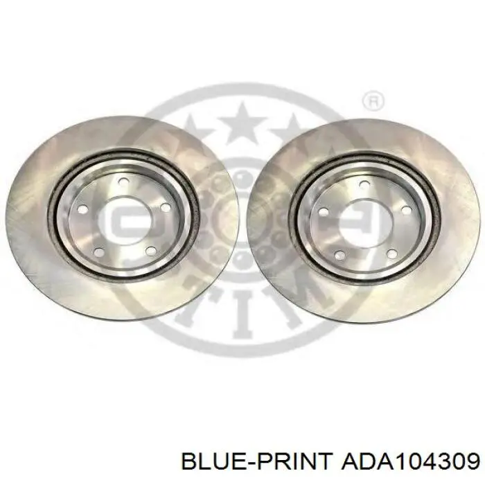 Диск гальмівний передній ADA104309 Blue Print