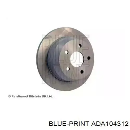 Disco de freno trasero ADA104312 Blue Print