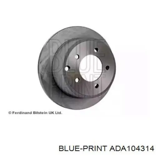 Disco de freno trasero ADA104314 Blue Print