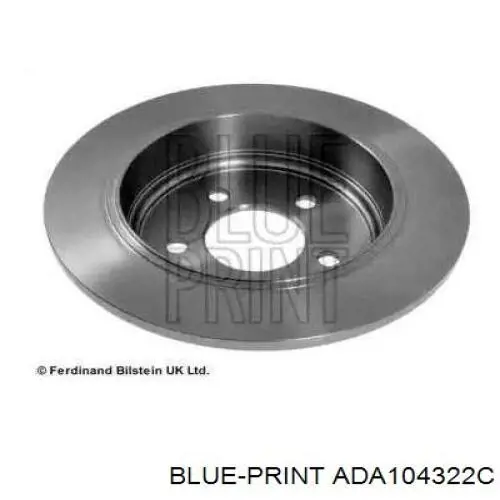 Disco de freno trasero ADA104322C Blue Print
