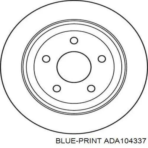 Задний дисковый тормоз Blue Print ADA104337