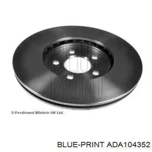 Диск гальмівний передній ADA104352 Blue Print