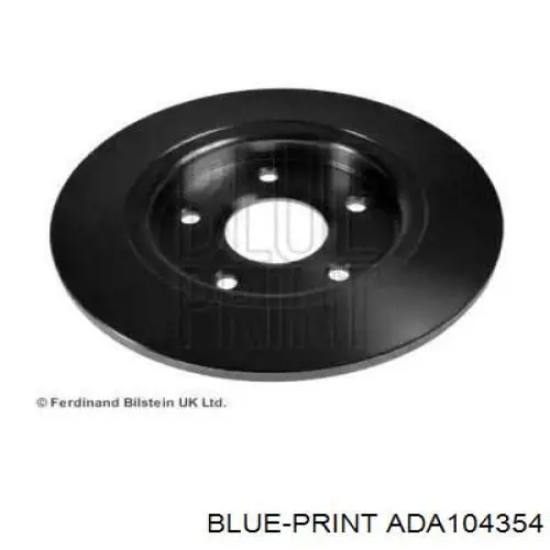 Disco de freno trasero ADA104354 Blue Print