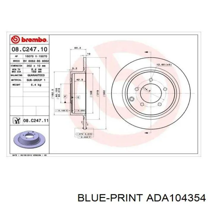 Задний тормозной диск Aplus 61671AP цена, от 29.29 USD