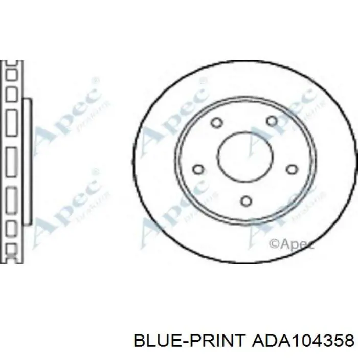 K04721995AB Chrysler Диск тормозной передний
