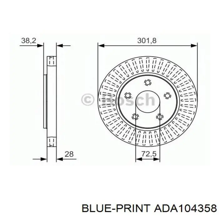 Тормоз дисковый передний Chrysler K04721995AB цена, от 43.55 USD