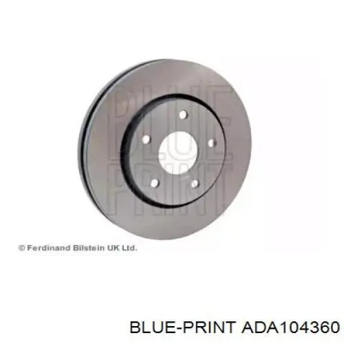 Freno de disco delantero ADA104360 Blue Print