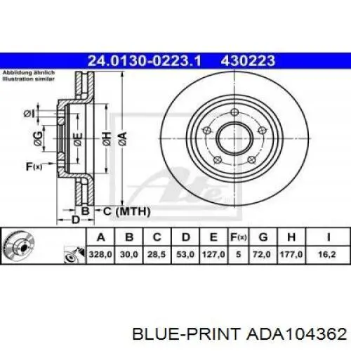 Тормоз дисковый передний Aplus 61718AP цена, от 57.11 USD