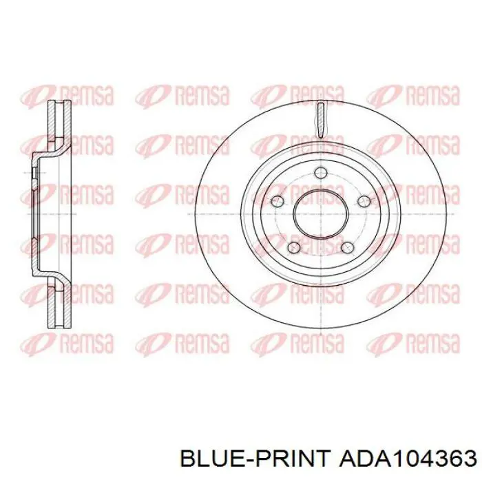 Купить ADA104363 Blue Print Ротор тормозной