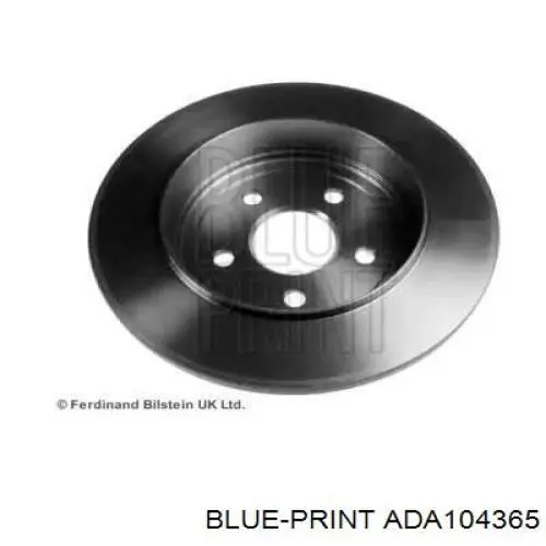 Disco de freno trasero ADA104365 Blue Print