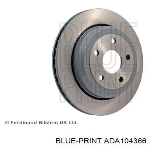 Disco de freno trasero ADA104366 Blue Print