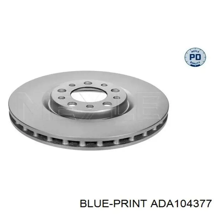 Диск гальмівний передній ADA104377 Blue Print