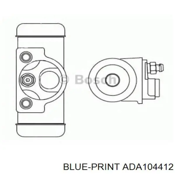 Купить ADA104412 Blue Print Цилиндр тормозной колесный
