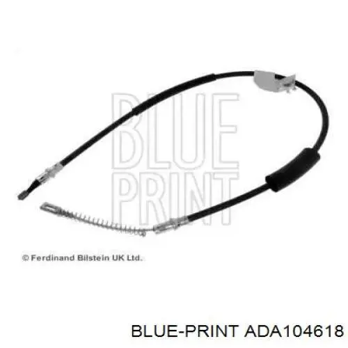 ADA104618 Blue Print Трос ручного тормоза задний, правый