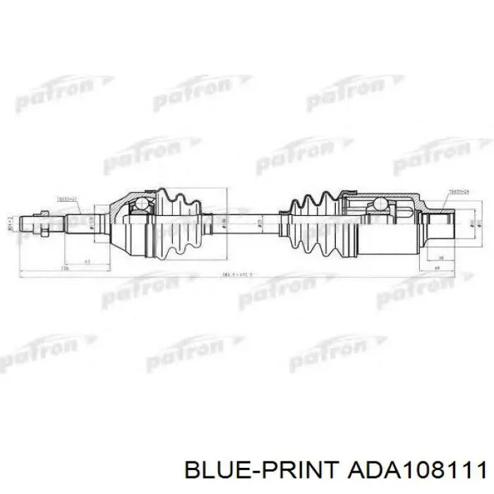 Пыльник ШРУСа внутренний ADA108111 Blue Print