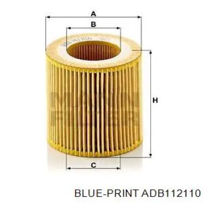 Купить ADB112110 Blue Print Фильтр центробежный очистки масла