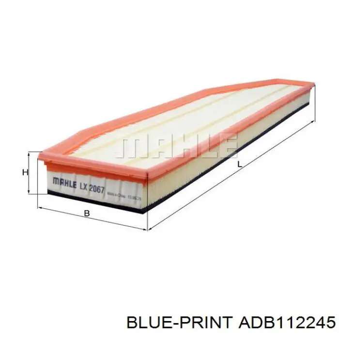 Купить ADB112245 Blue Print Автомобильный фильтр воздуха
