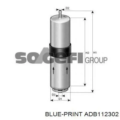 Фильтр топливный Blue Print ADB112302