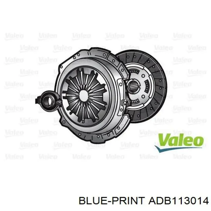 Kit de embrague (3 partes) ADB113014 Blue Print