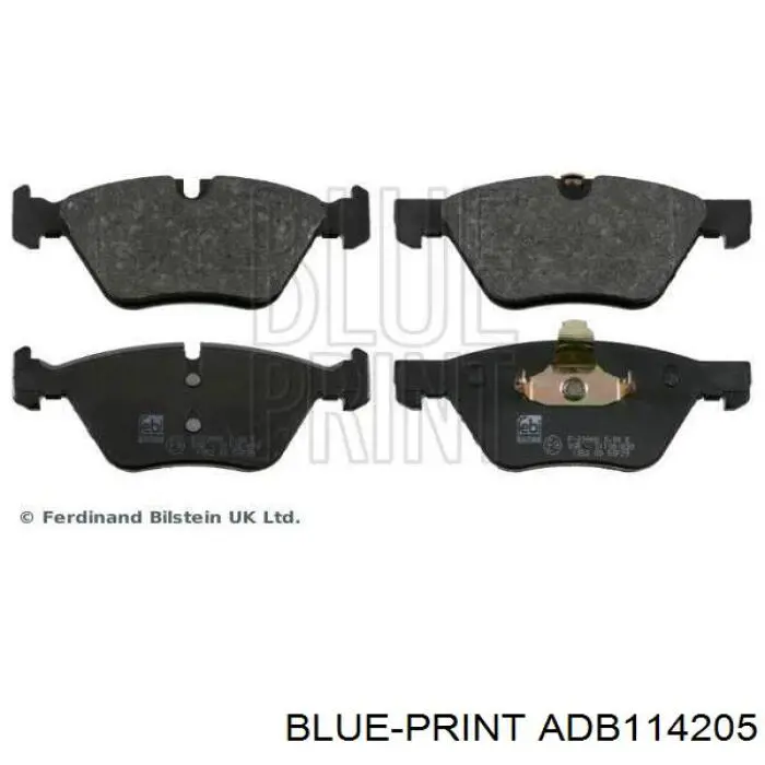 ADB114205 Blue Print колодки тормозные передние дисковые