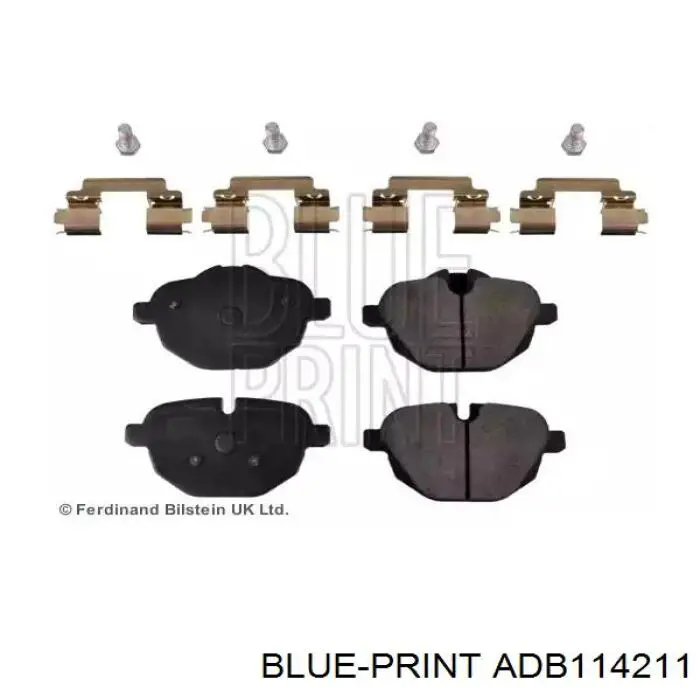 Задние тормозные колодки ADB114211 Blue Print