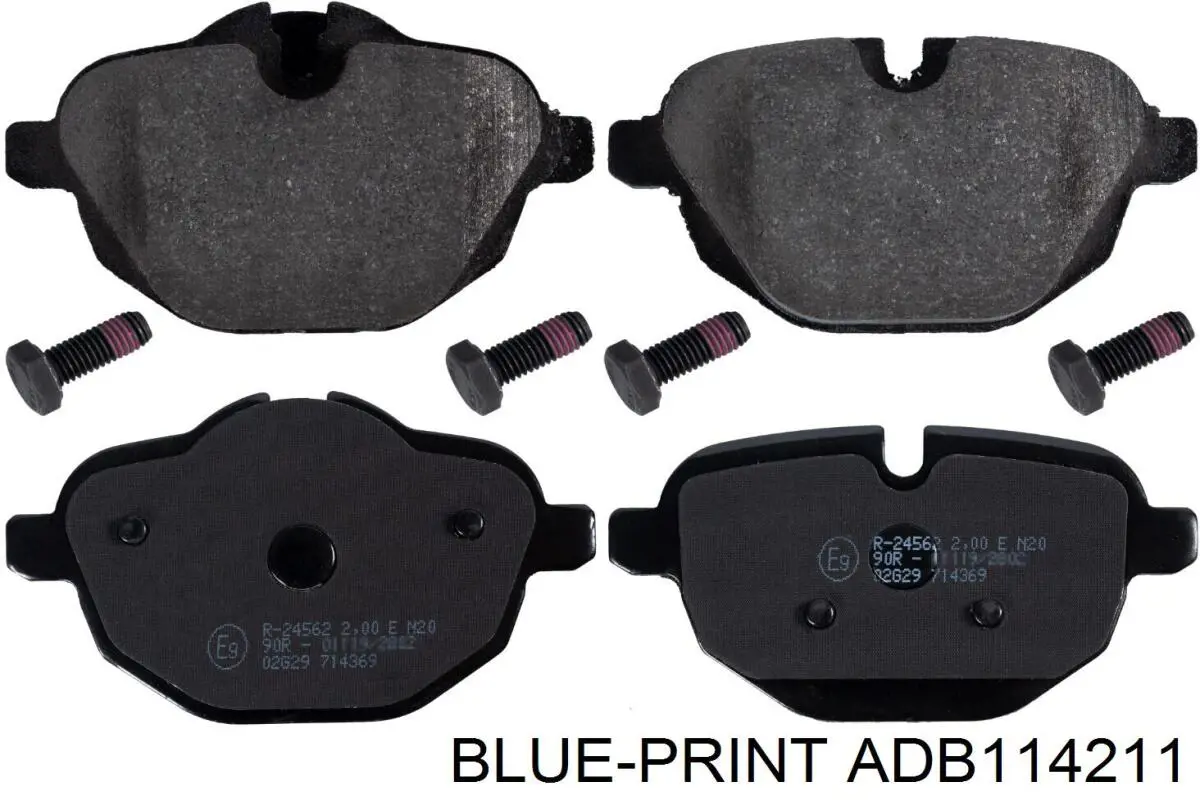 Купить ADB114211 Blue Print Колодки тормозные задние, дисковые