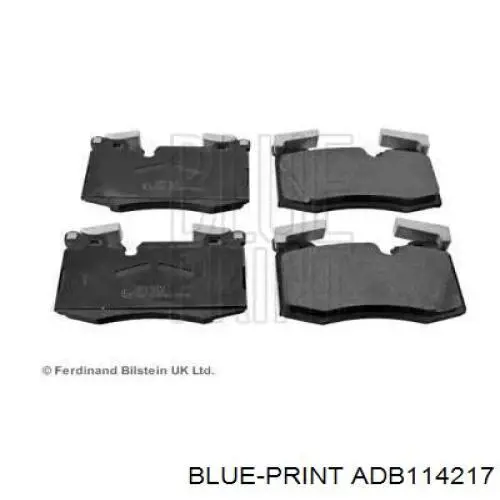 ADB114217 Blue Print колодки тормозные передние дисковые