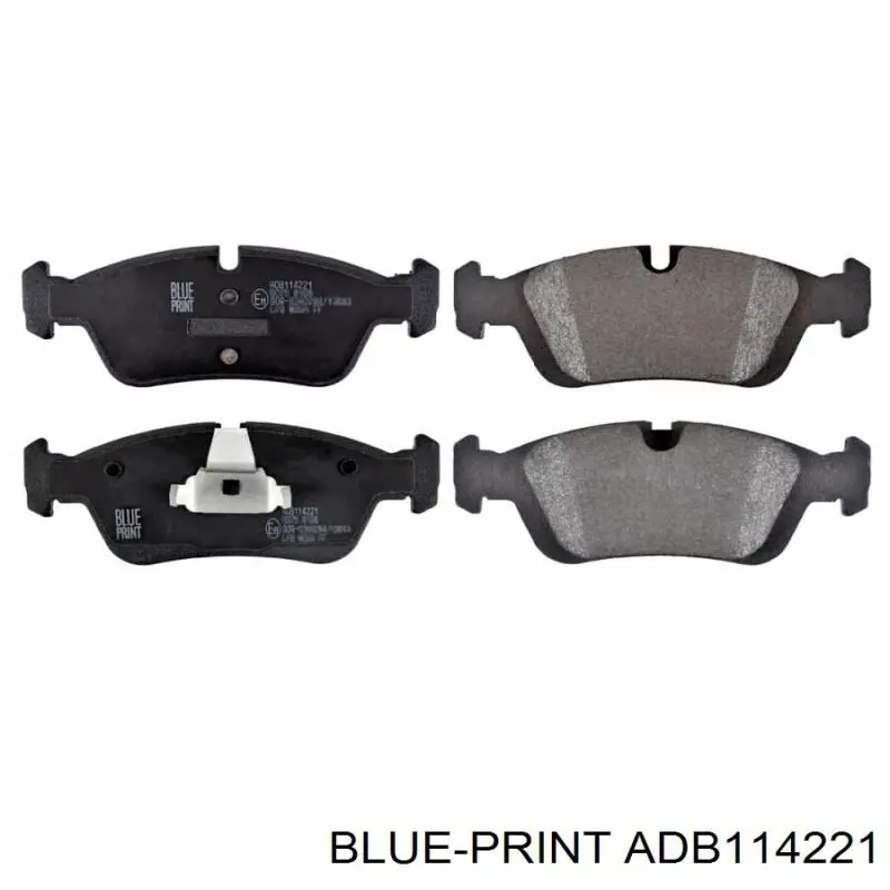 ADB114221 Blue Print колодки тормозные передние дисковые