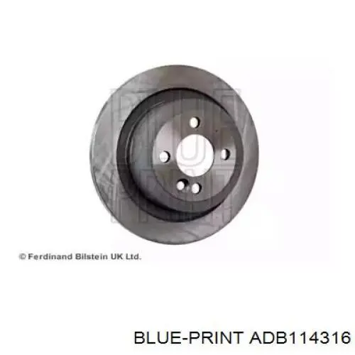 Disco de freno trasero ADB114316 Blue Print