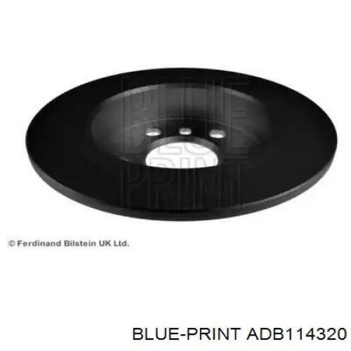 Disco de freno trasero ADB114320 Blue Print