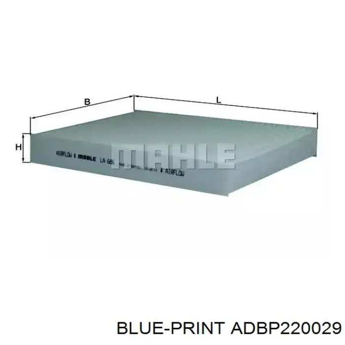 Filtro de aire ADBP220029 Blue Print